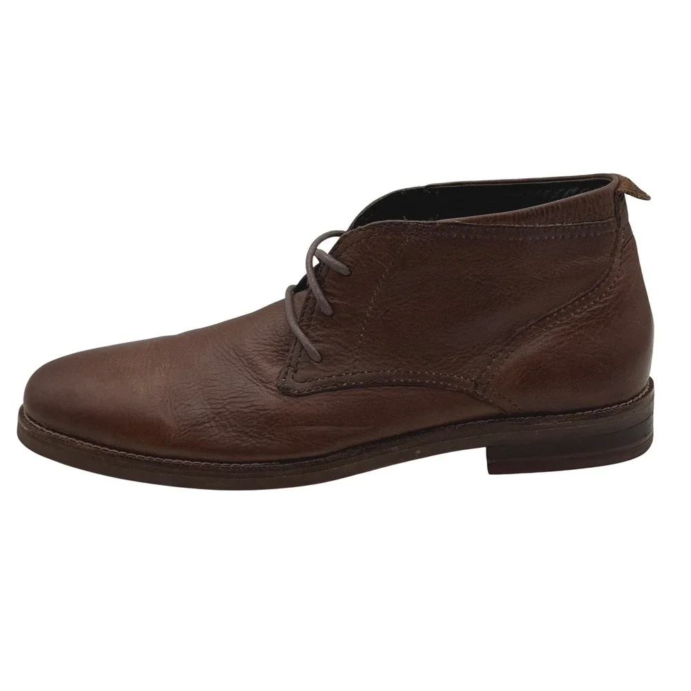 Cole Haan C11847 Chukka‎ Boots Mens 11 Brown Leather Casual Dress Lace Up